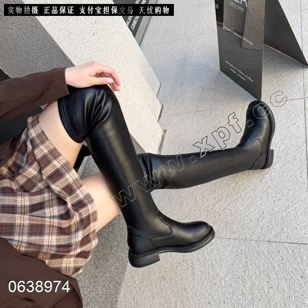 绒里过膝靴