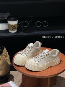新款厚底磨砂皮休闲鞋 中古画家 2086