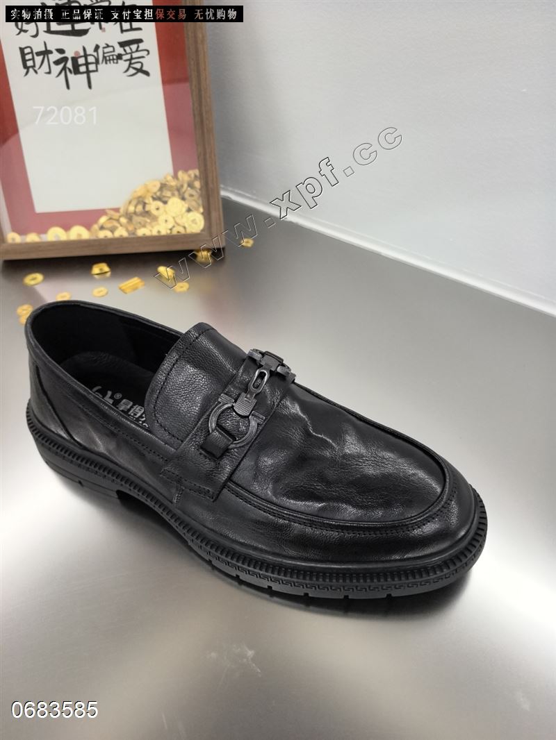 温州头层牛皮男鞋70281
