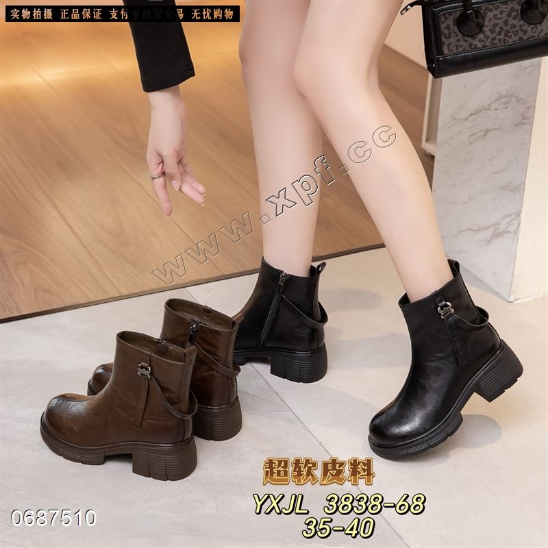 新款绒里短靴3838-68