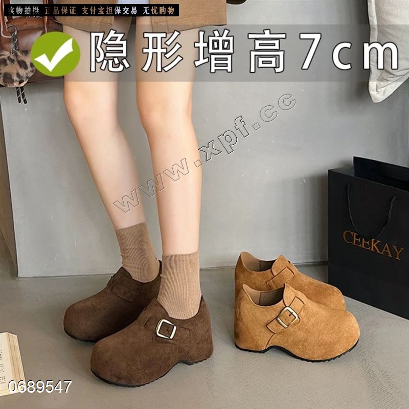 新款绒面单鞋9131701  内里羊羔毛