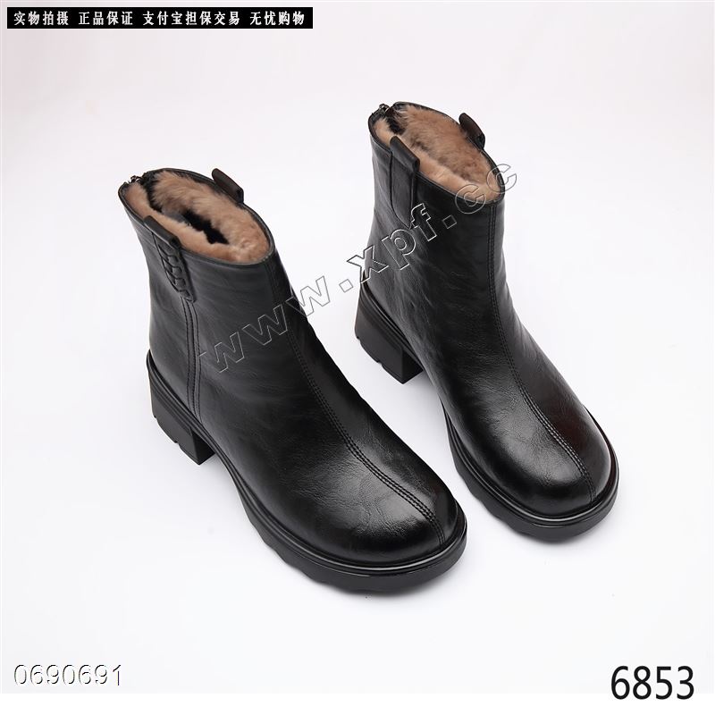 新款厚棉短靴6853