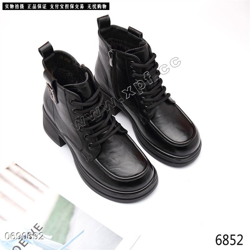 新款厚棉短靴6852