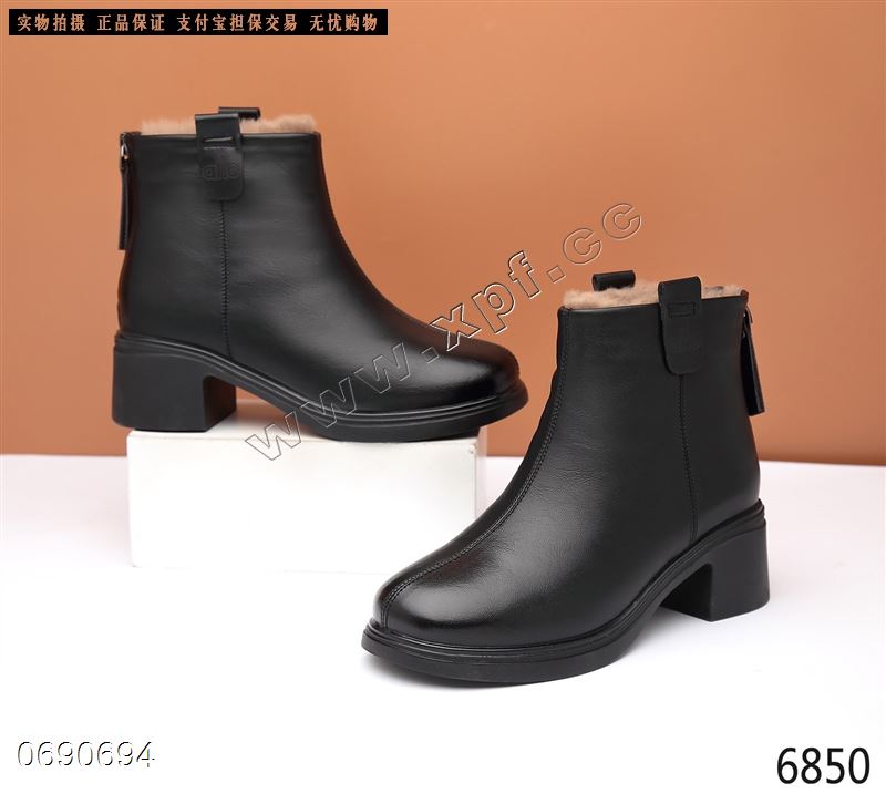 新款厚棉短靴6850
