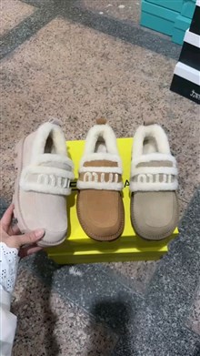 磨砂皮厚棉休闲鞋