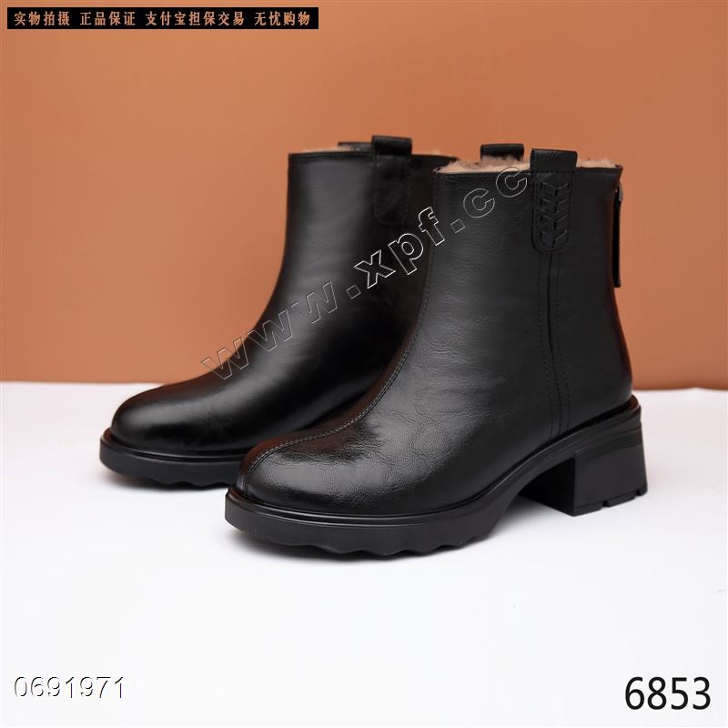 新款厚棉短靴6853