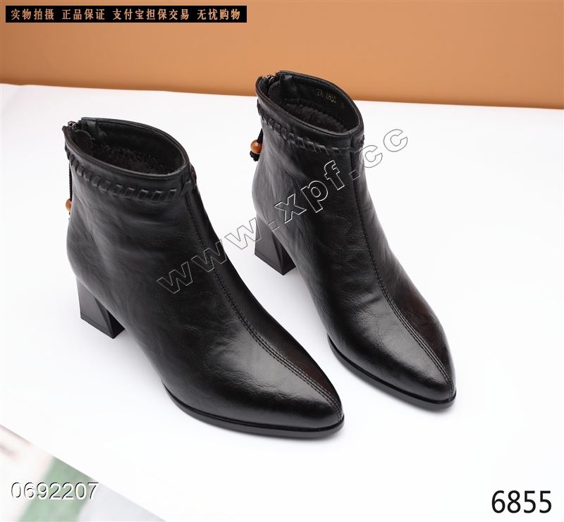 新款厚棉短靴马丁靴6855