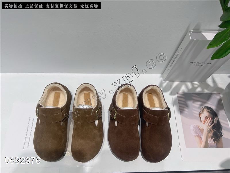 新款头层牛皮绒里单鞋9669-1