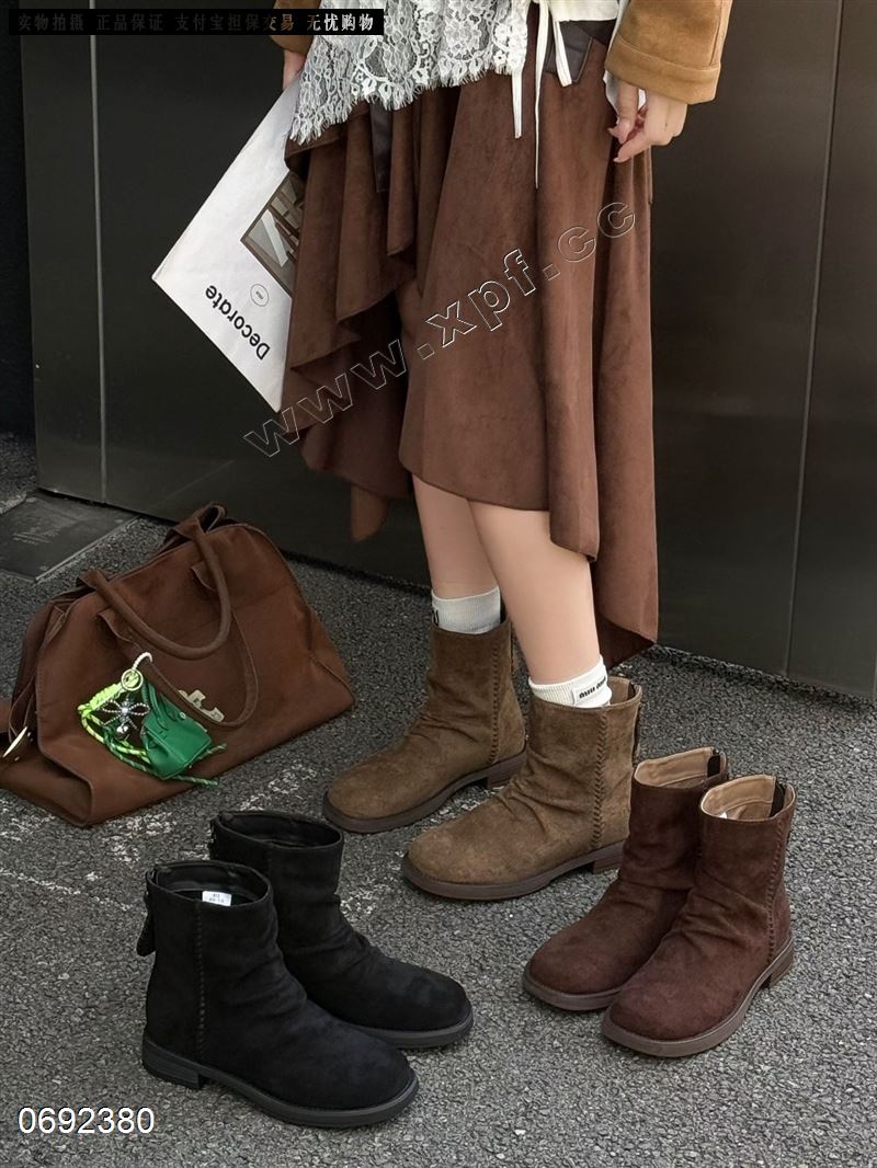 时尚绒里短靴212