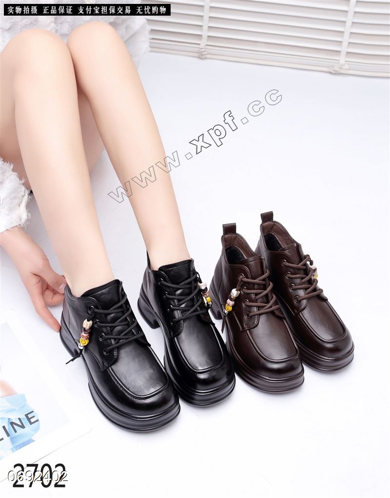 新款厚棉短靴马丁靴2702