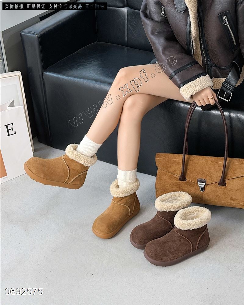 新款磨砂牛皮短靴9693