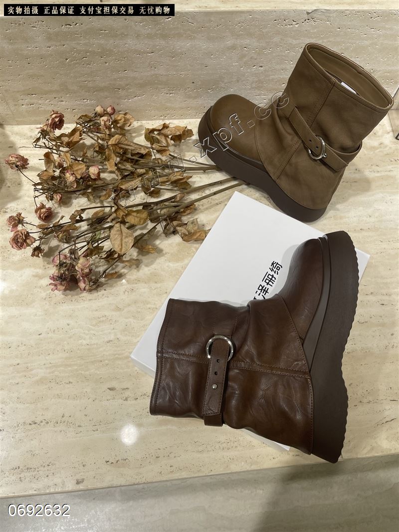 时尚短靴5D07-91209  跟高6公分