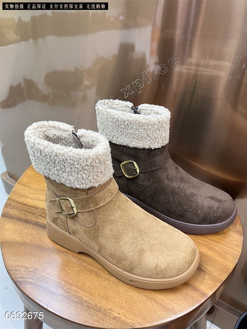 新款绒里短靴2717  内里羊羔毛