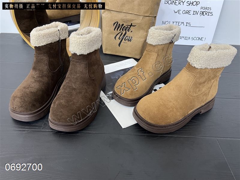 新款加绒勃肯冬季保暖小靴