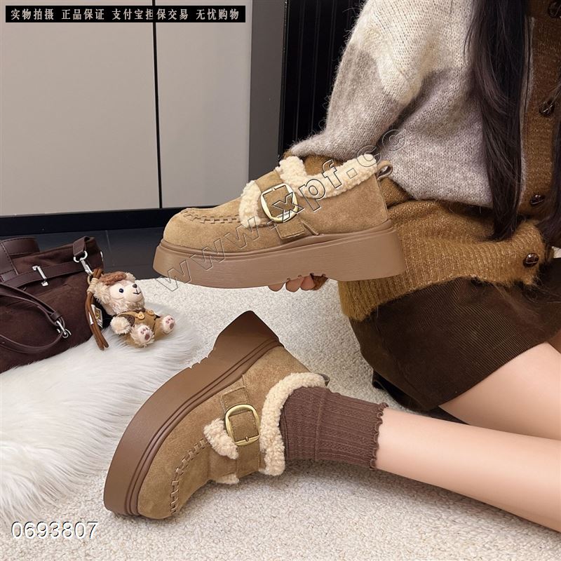 新款厚底博肯单鞋