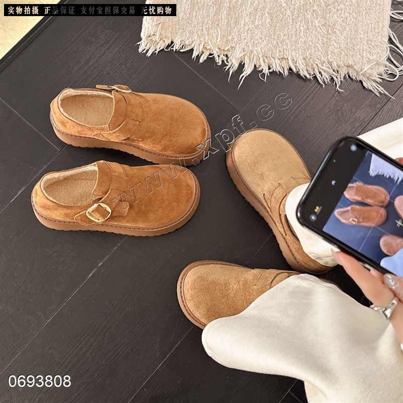 新款厚底绒里休闲鞋