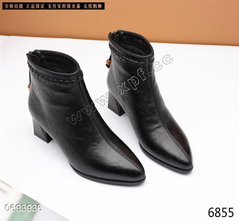 新款绒里短靴6855