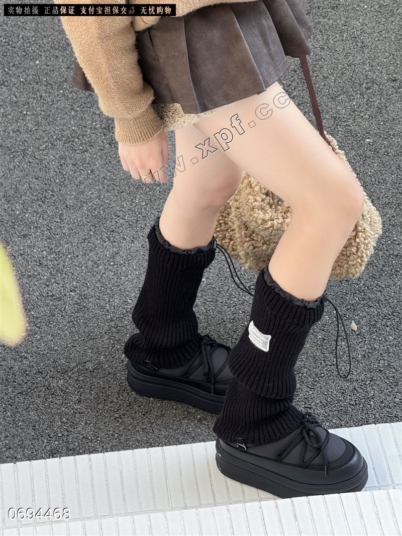 新款韩系加绒两穿雪地靴加厚3818-1
