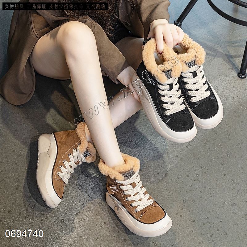 新款头层牛巴皮绒里短靴86209-5