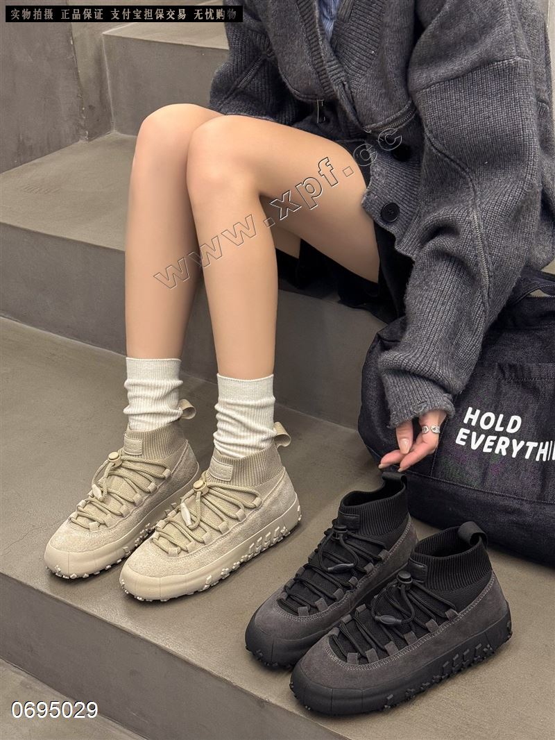 新款韩系飞织超轻韩系女主飞织靴25D061