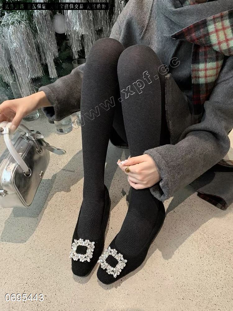 新款绒里小单鞋