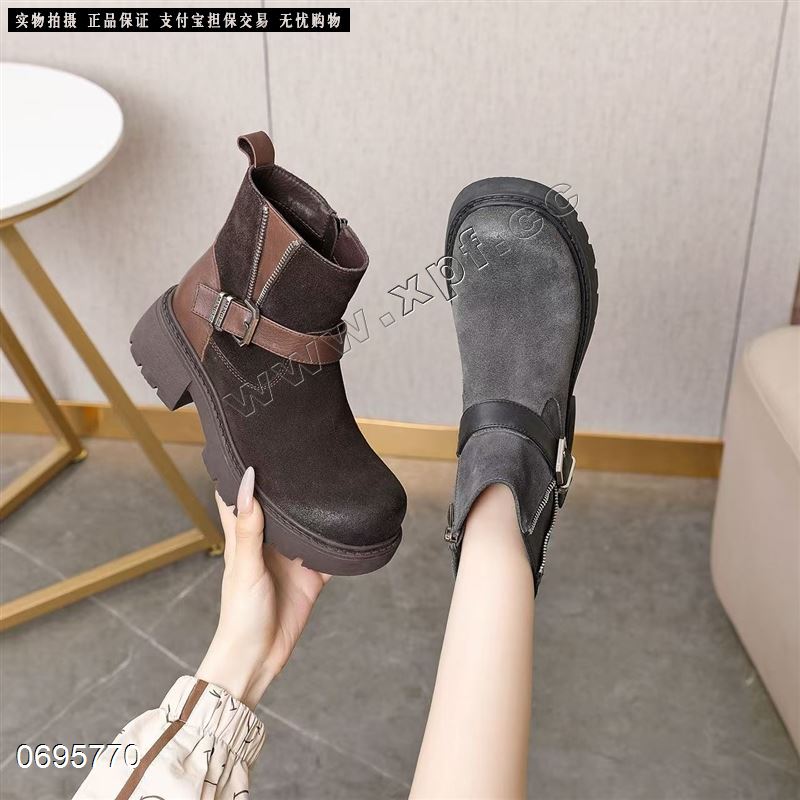 头层牛皮大棉雪地靴