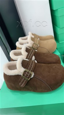 新款厚底磨砂皮棉鞋