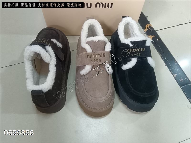 厚棉磨砂皮棉鞋