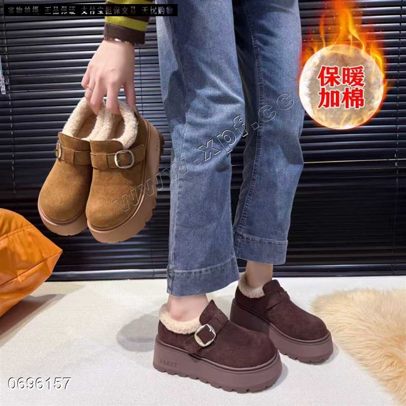 新款厚底单鞋棉鞋A5102
