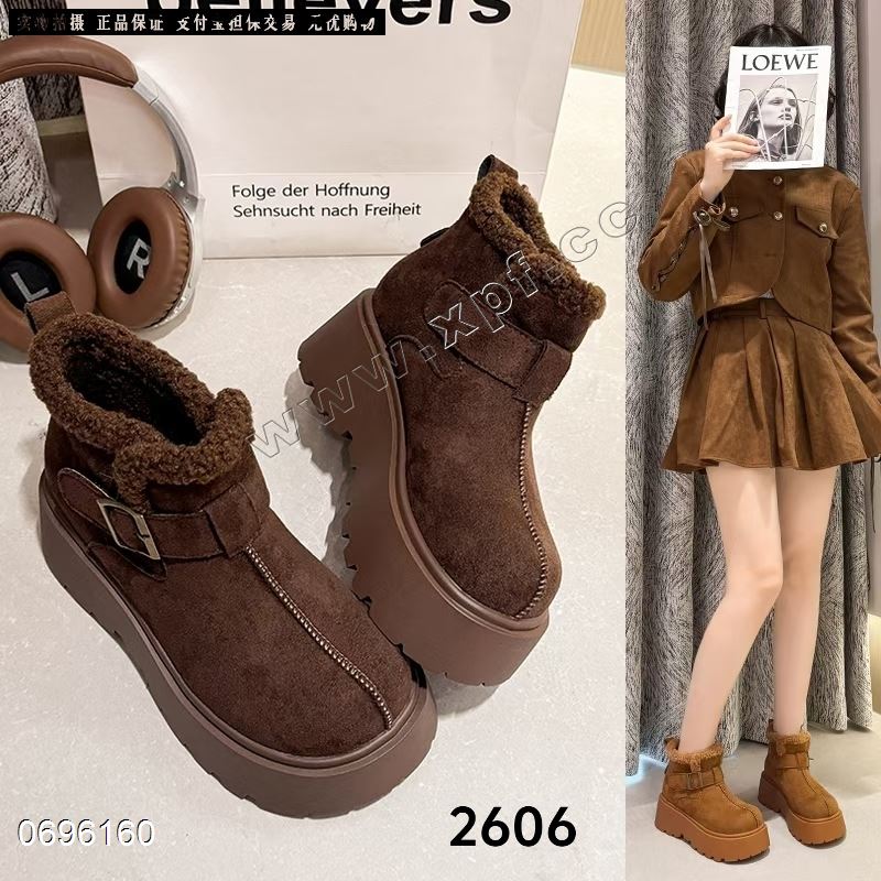 厚底大棉雪地靴2606