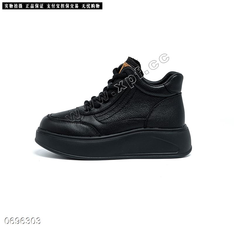 新款头层牛皮高帮休闲鞋8729  单里 绒里