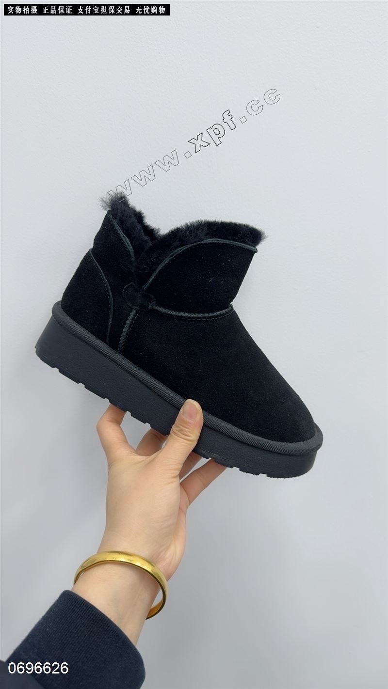 牛皮羊毛雪地靴5828