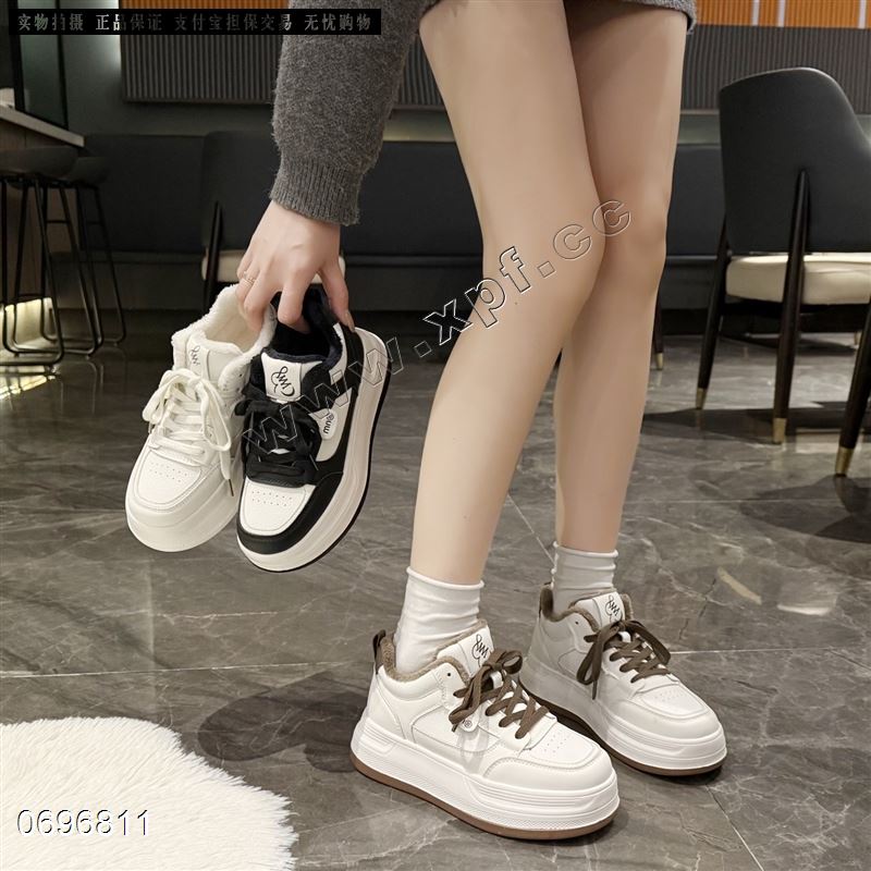 新款加棉小白鞋26357-11