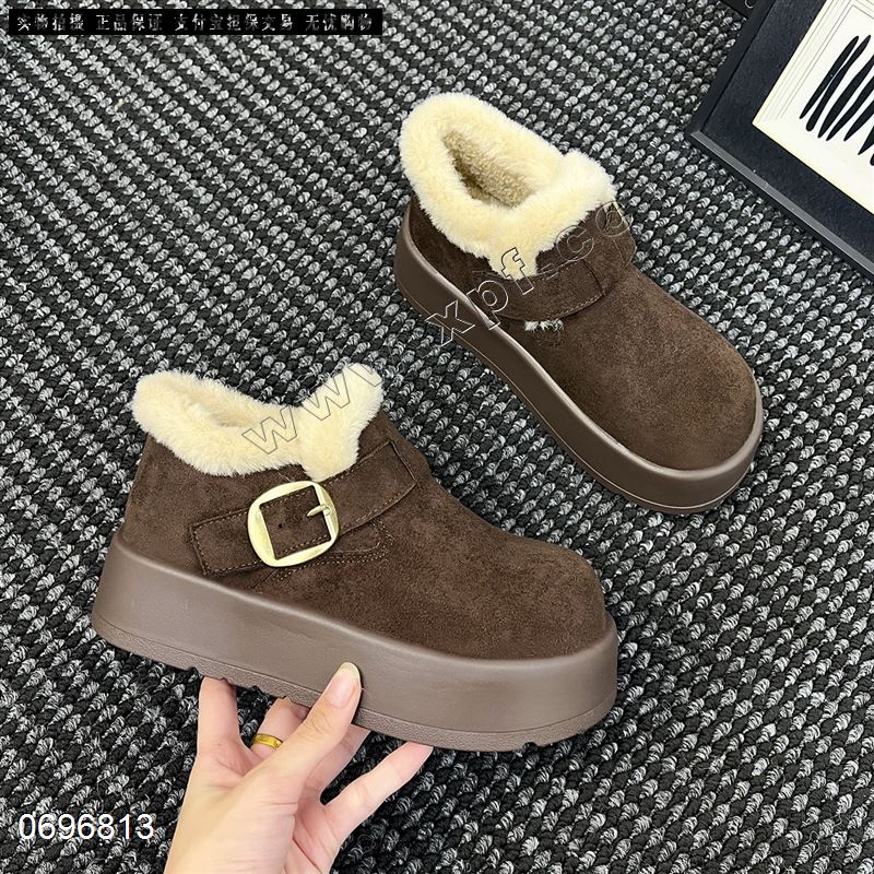 新款加棉厚底勃肯棉鞋26362-11