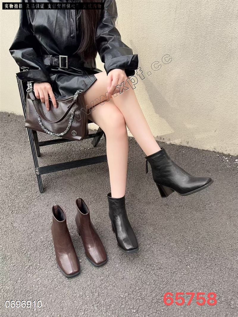 M95时尚短靴65758  加棉