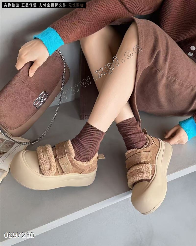 点遇  加绒  真皮羊羔毛