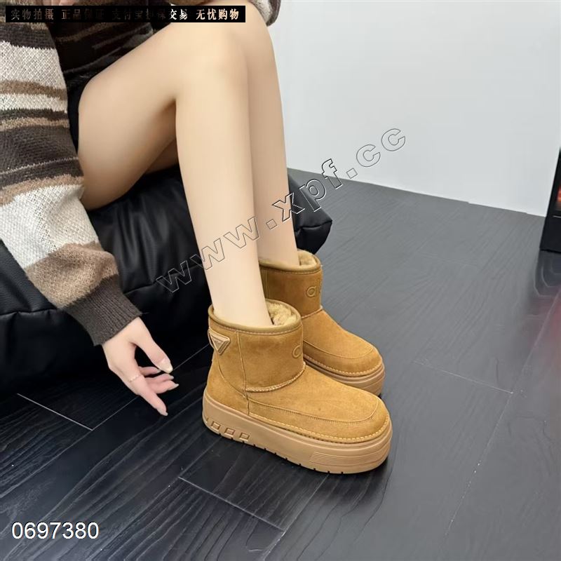 磨砂皮雪地靴7003