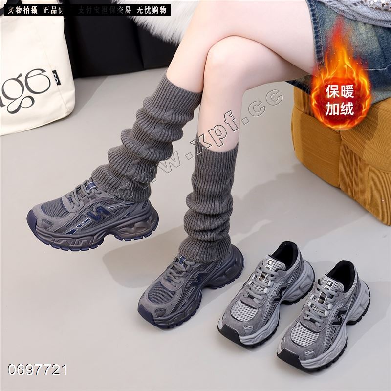 加棉轻底老爹鞋