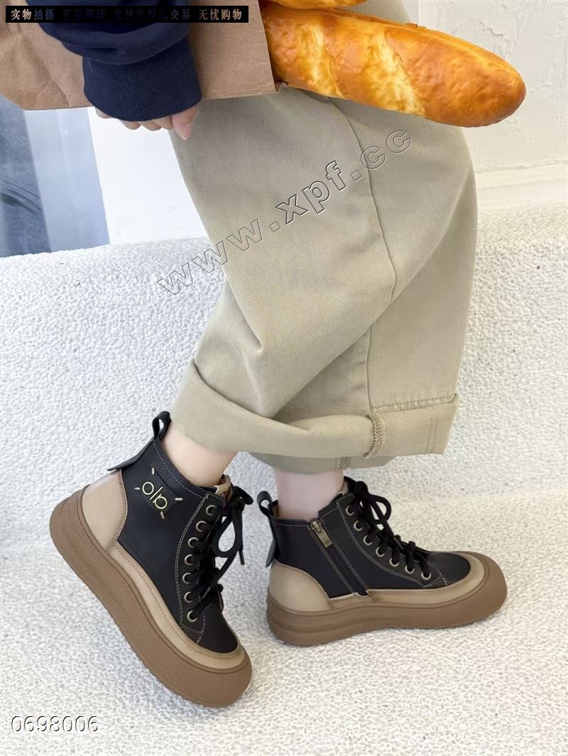 新款头层牛皮高帮休闲鞋24557-XP