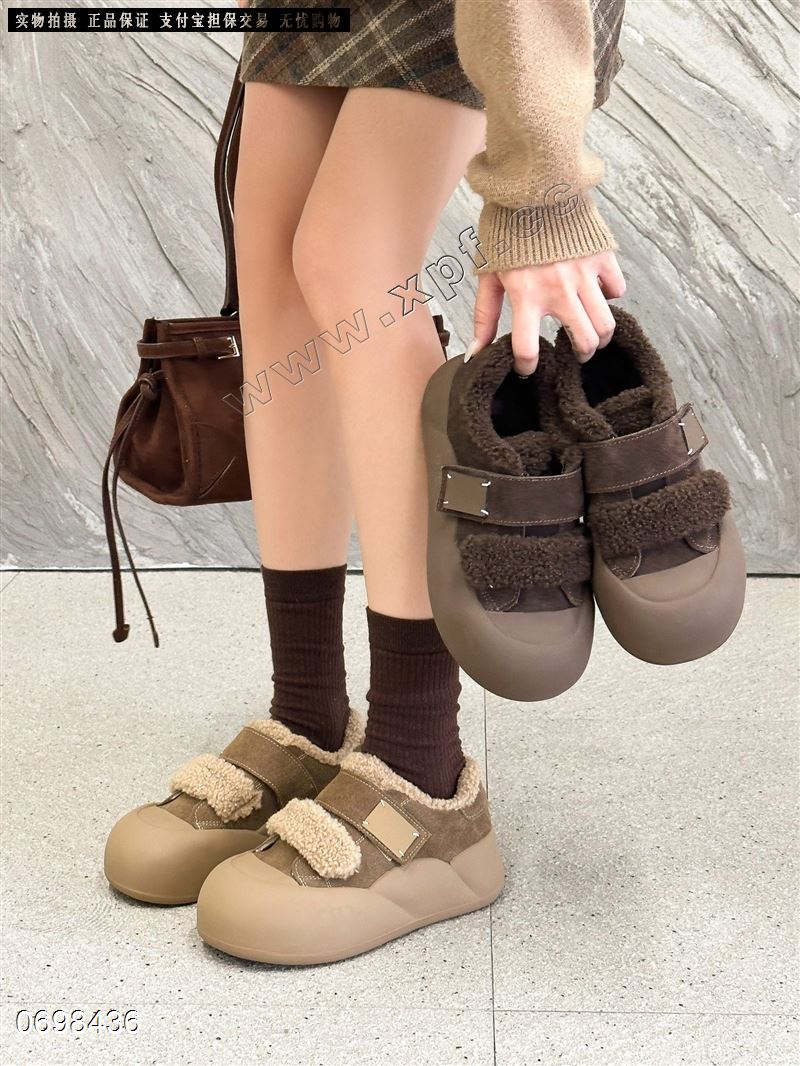 新款时尚厚底春秋冬季休闲百搭运动鞋7372-1  加绒