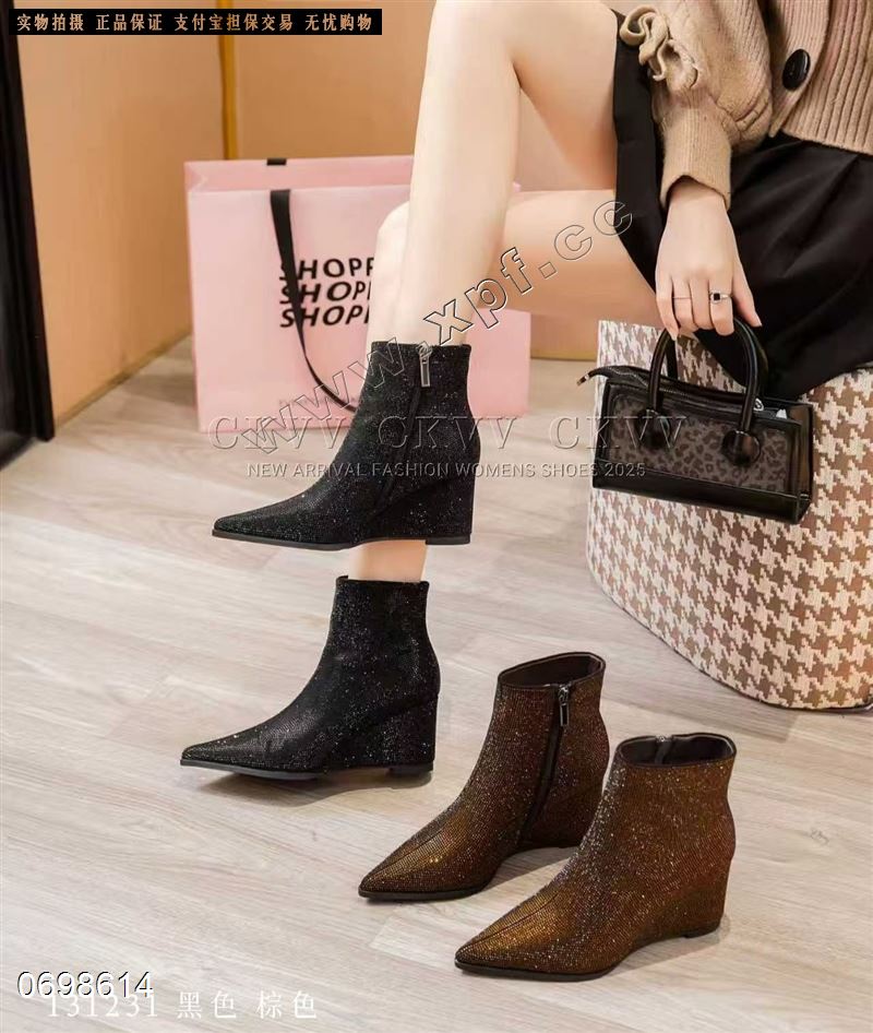 ckvv  131231  满钻短靴，加棉