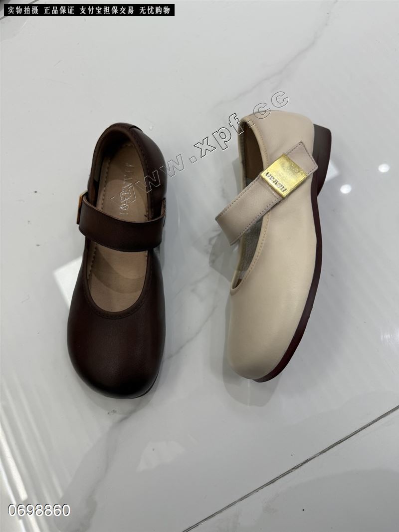 简安琪20090  头层牛皮小单鞋棕色566688888999米色5666677888889990