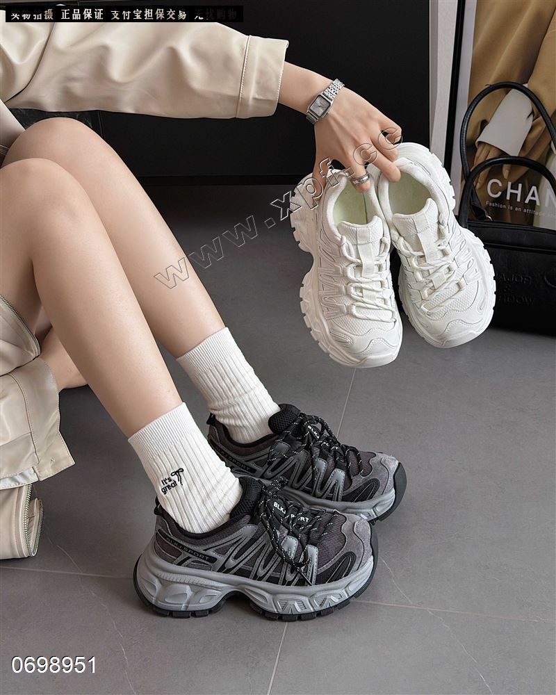 新款加绒休闲鞋吸模底老爹鞋8686