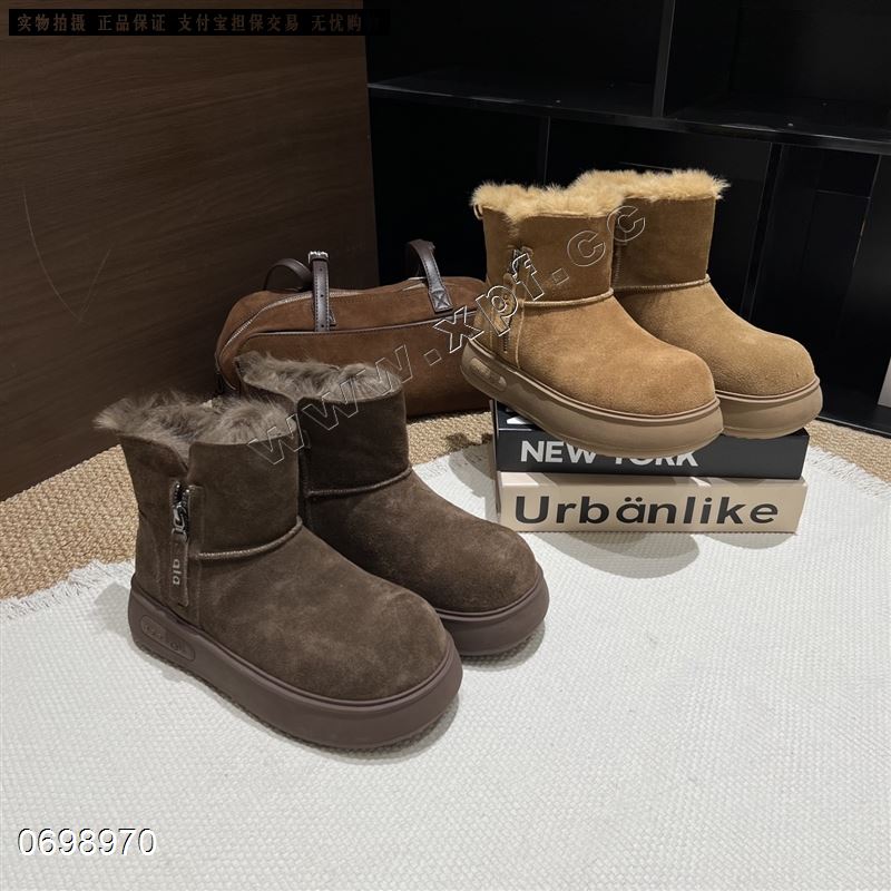 新示磨砂皮雪地靴5528-1