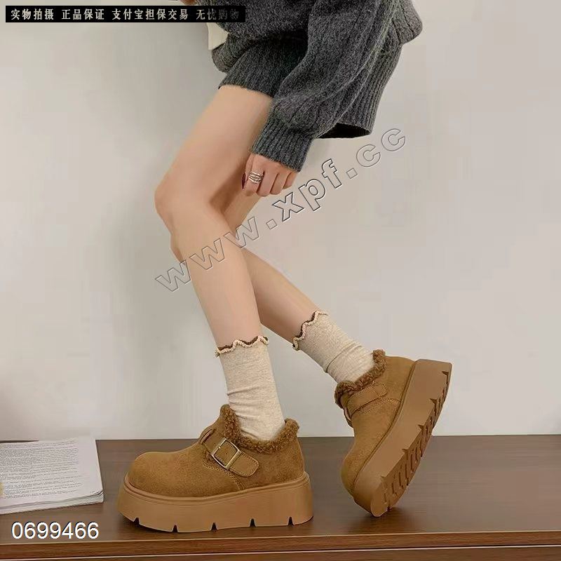 新款厚底绒里博肯鞋5102-1