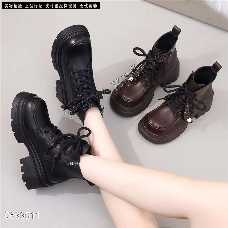 柠檬搭档9276   厚底水晶超柔短靴