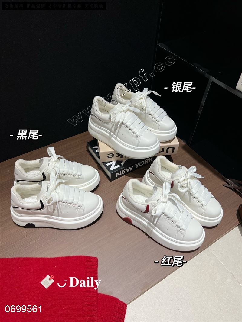 新款厚底休闲鞋大白鞋716762  单里/绒里