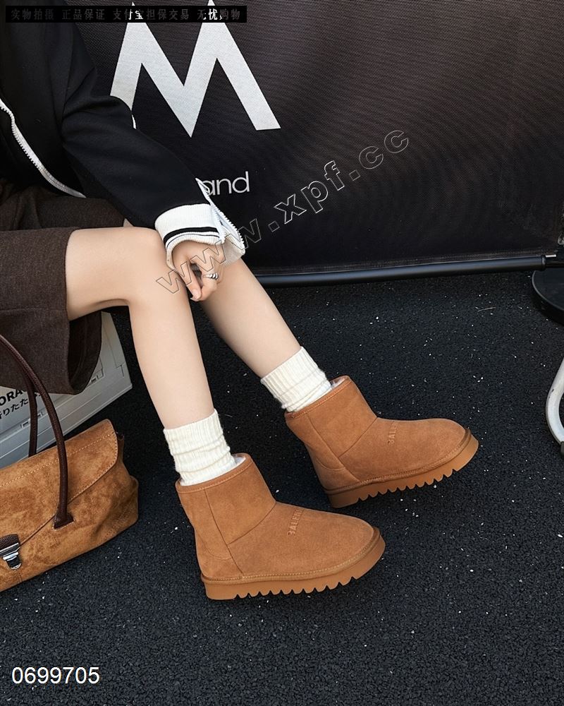 新款磨砂牛皮雪地靴25173