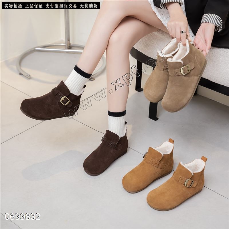 新款磨砂牛皮短靴7732