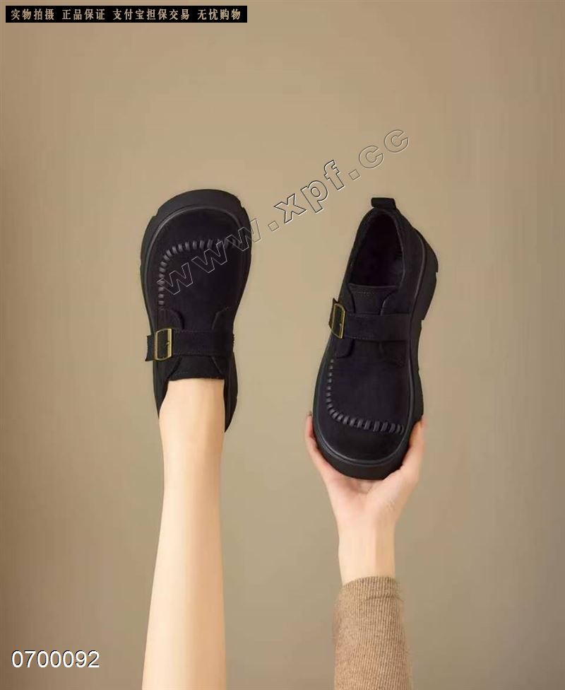 新款加棉厚底博肯鞋6578-9